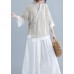 diy v neck half sleeve cotton linen clothes For Women beige blouses summer